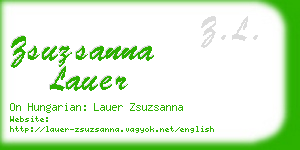 zsuzsanna lauer business card